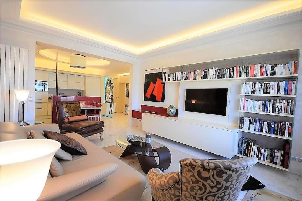 Palais Miramar Suite Art Modern - Derniere Etages Vue Mer - 75M De Confort - En Face Des Plages -Wifi - Clim Cannes Buitenkant foto