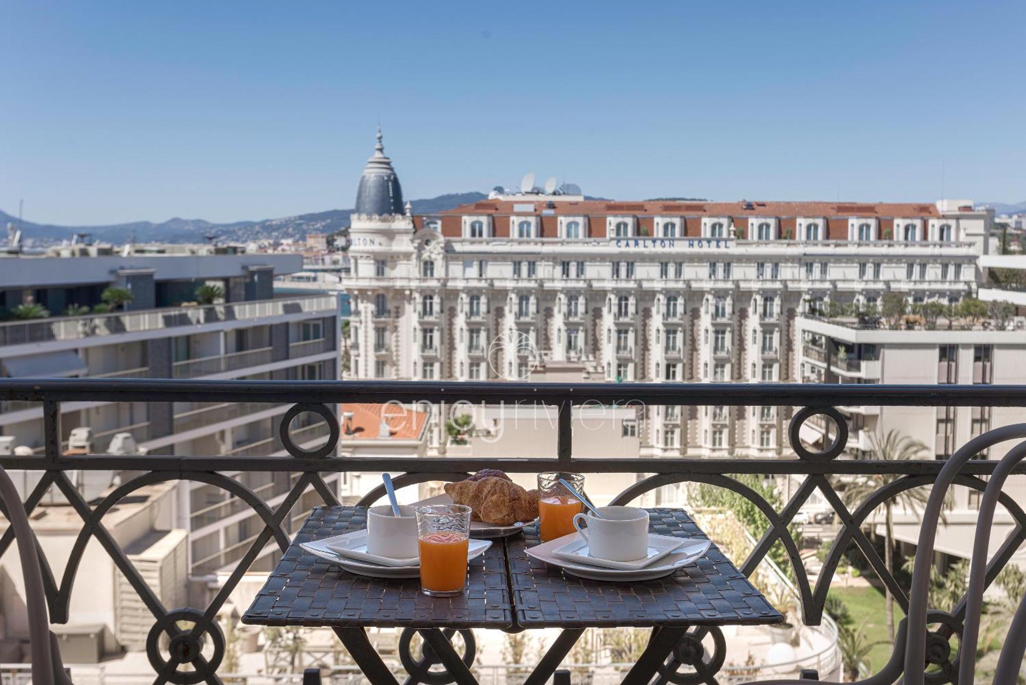 Palais Miramar Suite Art Modern - Derniere Etages Vue Mer - 75M De Confort - En Face Des Plages -Wifi - Clim Cannes Buitenkant foto