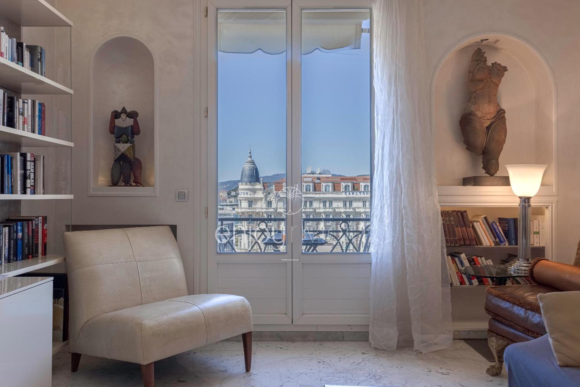 Palais Miramar Suite Art Modern - Derniere Etages Vue Mer - 75M De Confort - En Face Des Plages -Wifi - Clim Cannes Buitenkant foto