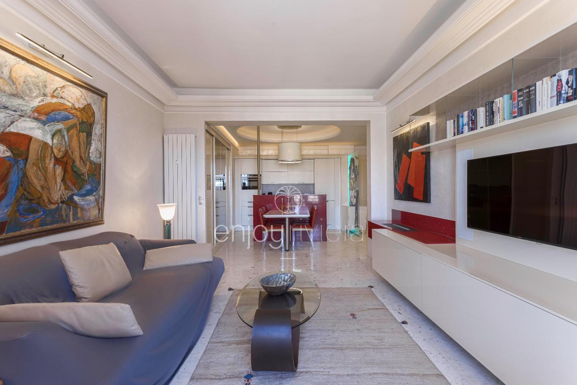 Palais Miramar Suite Art Modern - Derniere Etages Vue Mer - 75M De Confort - En Face Des Plages -Wifi - Clim Cannes Buitenkant foto