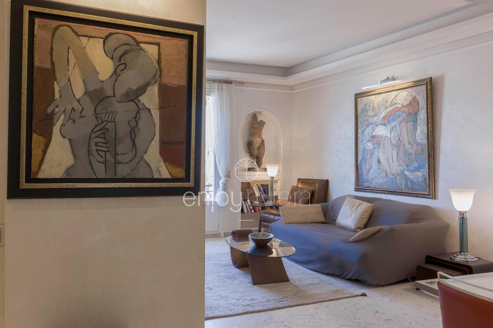 Palais Miramar Suite Art Modern - Derniere Etages Vue Mer - 75M De Confort - En Face Des Plages -Wifi - Clim Cannes Buitenkant foto